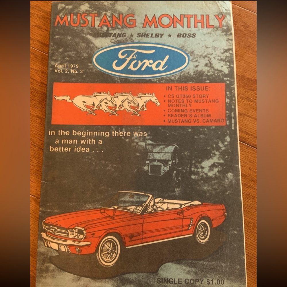 Vintage Ford Mustang Monthly Magazine 1979